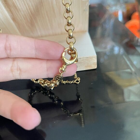 Fossil oranges gold tone necklace - Picture 3 of 5